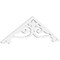 Ekena Millwork Pitch Finley Architectural Grade PVC Gable Pediment, 48"W x 14"H x 1"P (7/12) GPP048X014X100FIN - alternate 1